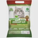 Homecat / Хоум Кэт Эколайн Зеленый чай комкующийся наполнитель для кошачьих туалетов с ароматом зеленого чая, 18 л