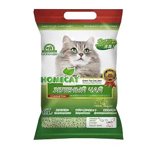 Наполнитель HOMECAT «Эколайн» комкующийся для кошачьего туалета, 6 л-0